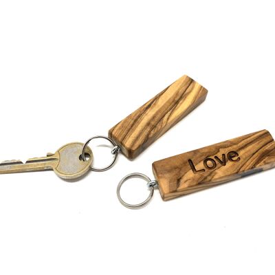 Set of 5 keychains stick, motif "LOVE"