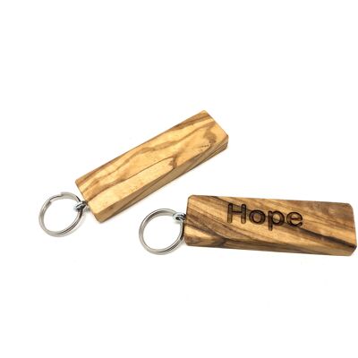 Set of 5 keychains stick, motif "HOPE"