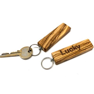 Set of 5 key rings, motif "Luck"