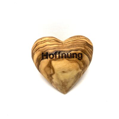 Hand flatterer heart, motif "HOFFNUNG"