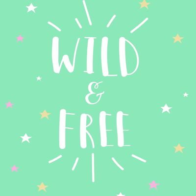 Poster | Bohemian | Wild and Free Mint | A4