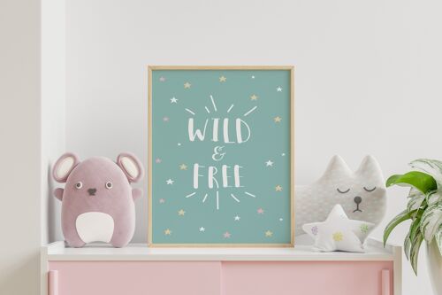 Poster | Bohemian | Wild and Free Mint | A3