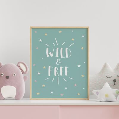 Poster | Bohemian | Wild and Free Mint | A3