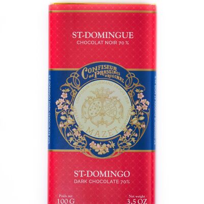 Tablette St-Domingue chocolat noir 70% - TASD1