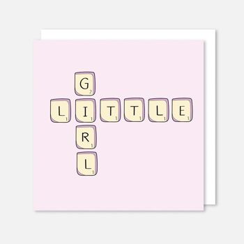 Scrabble petite fille