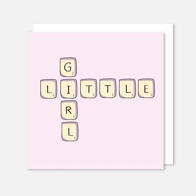 Kleines Mädchen Scrabble