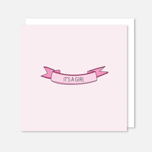 It's A Girl Ribbon