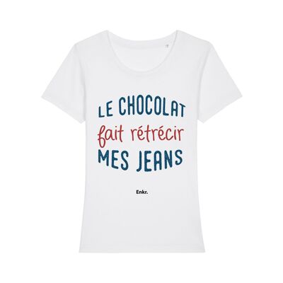 Tshirt blanc le chocolat