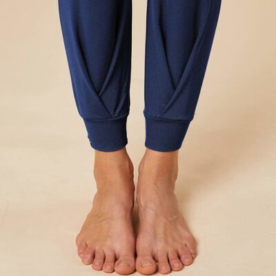 Pantalones Tara Draped Loungewear - Azul marino