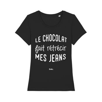 Tshirt noir le chocolat