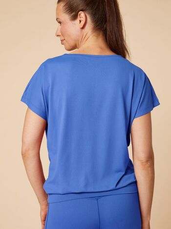T-shirt de Yoga Doudou Indrani - Bleu Azur 3