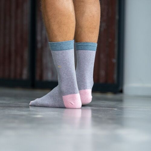 Chaussettes rayées en coton  Lotus