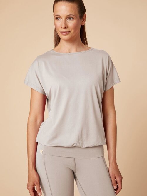 Yogashirt Kuschel-Indrani - Taupe