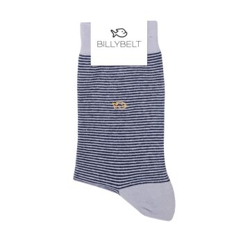 Chaussettes rayées en coton  Tempête 5