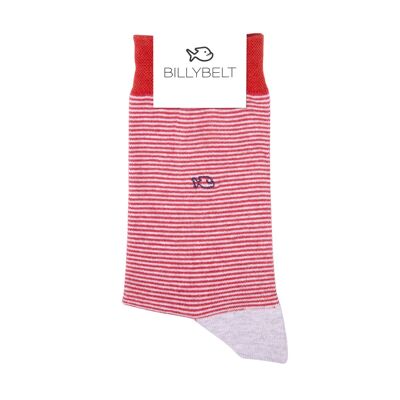 Striped combed cotton socks - Waldo