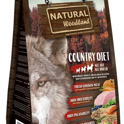 Natural Woodland Country Diet perro 2 kg AL1097