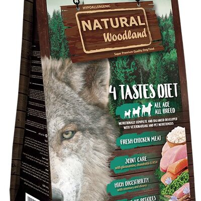 Natural Woodland 4 Tastes Diet perro 2 kg AL1106