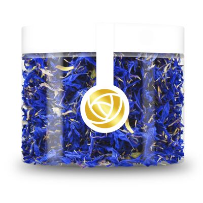 Rosie Rose cornflower blossoms in 7 colors - 6g - edible cornflowers - topping for cakes, pies & salads - edible decoration for your food, 100% natural & tasteless