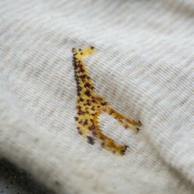 Cotton socks - animal patterns Beige safari