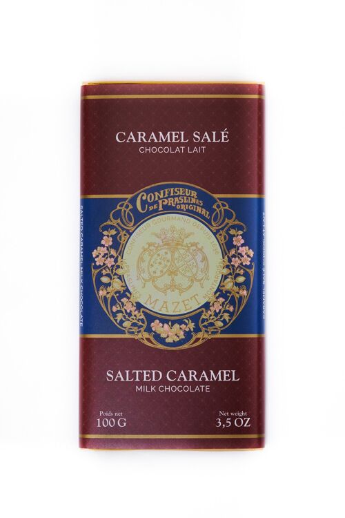 Tablette chocolat lait Caramel Salé - TAC1