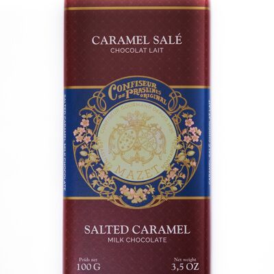 Tablette chocolat lait Caramel Salé - TAC1