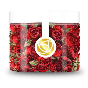 Fleurs de roses décoratives en 7 couleurs - 20g - Fleurs séchées décoratives, garniture pour gâteaux, décoration de gâteaux, 100% naturelles pour la pâtisserie, la cuisine et la décoration 14