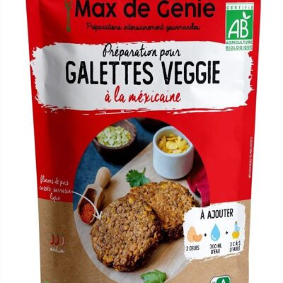 Préparation bio pour Galettes Veggie à la mexicaine