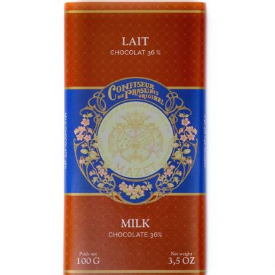 Barra de chocolate con leche 36% - TAL1