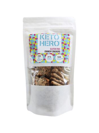 KETO-HERO® Keto Crackers 12 x 100g 1