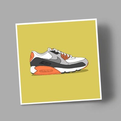 Running Shoe greetings card