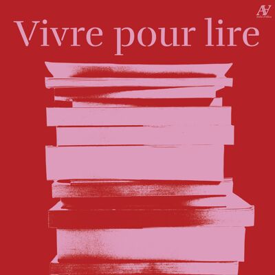 Sticker Lecture - Vivre pour lire