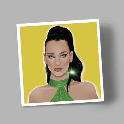 Dua Lipa greetings card