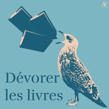 Sticker Livre - Dévorer les livres 1