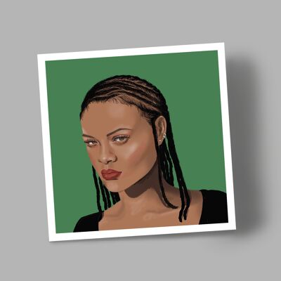 Rihanna-Grußkarte