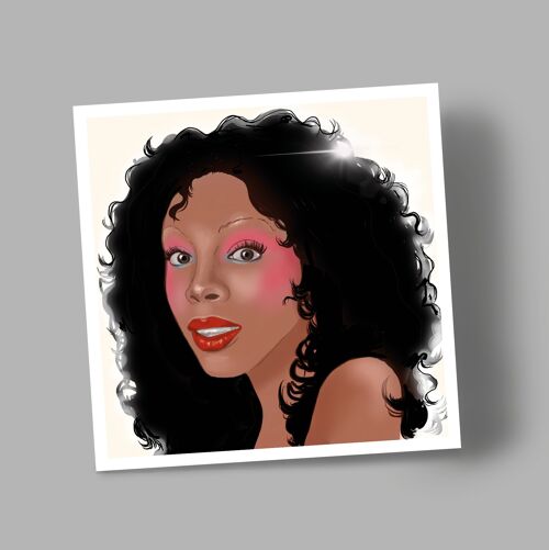 Donna Summer greetings card