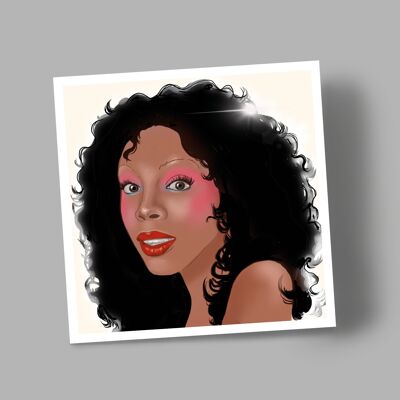 Donna Summer greetings card