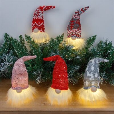 Weihnachts-Rudolph-Puppe, leuchtende Ornament-Heimdekoration