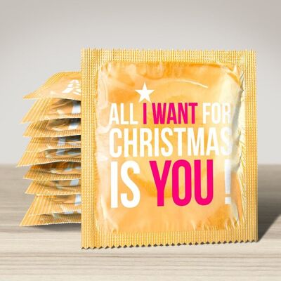 Condón navideño: Todo lo que quiero para Navidad eres tú