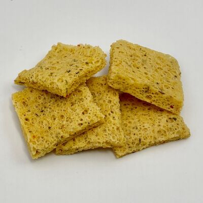 Fresh goat cheese and tomato thyme crackers - Bulk