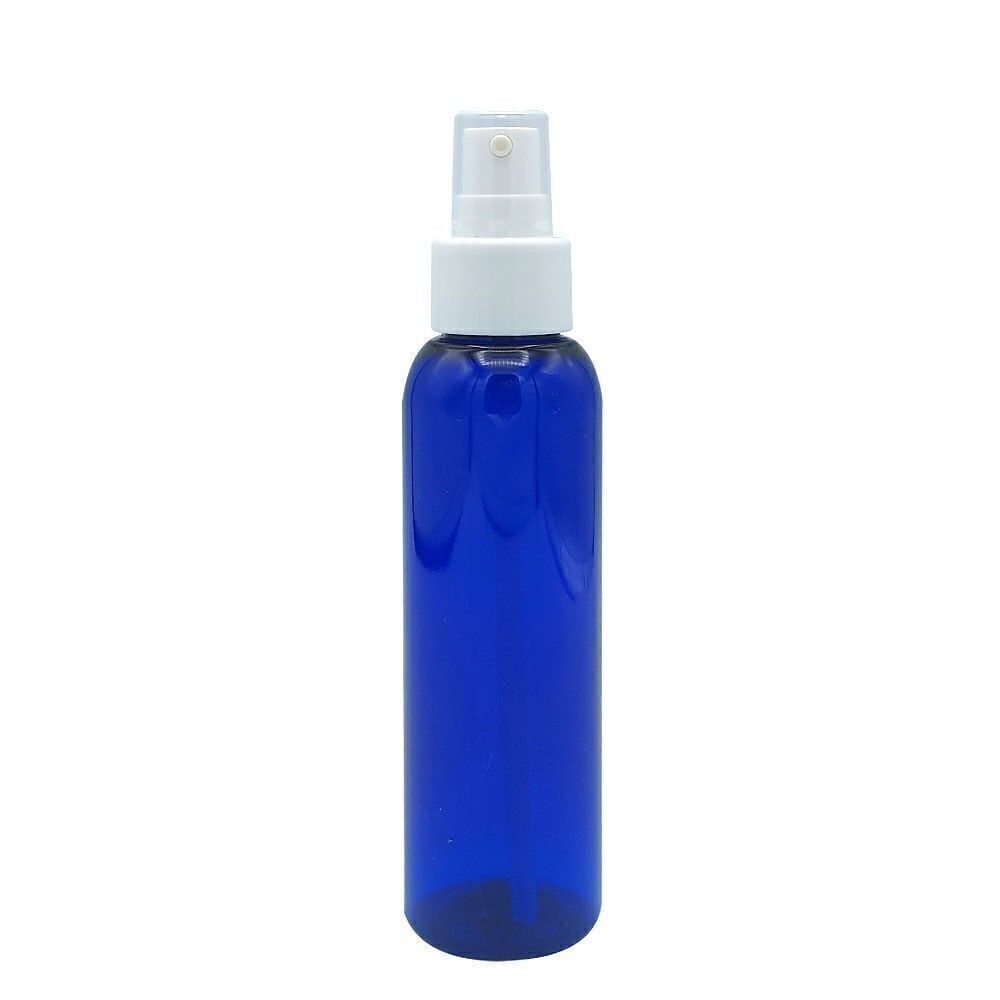 VICTOIRE FLASCHE – BLAUES PET KUNSTSTOFF – 100ml – WEISSE PUMPE FÜR CREME, ÖL UND LOTION