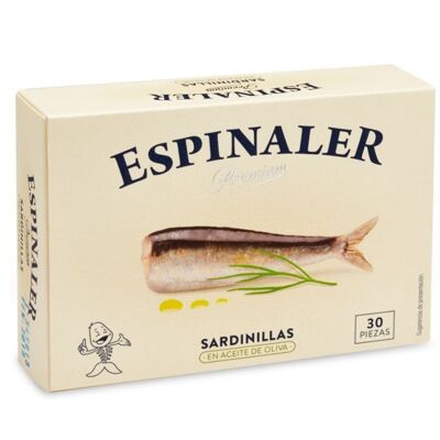 Sardines Huile d'Olive ESPINALER PREMIUM RR-125 30/40
