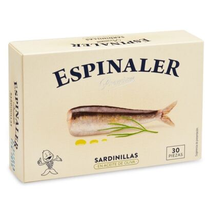 Sardines Huile d'Olive ESPINALER PREMIUM RR-125 30/40