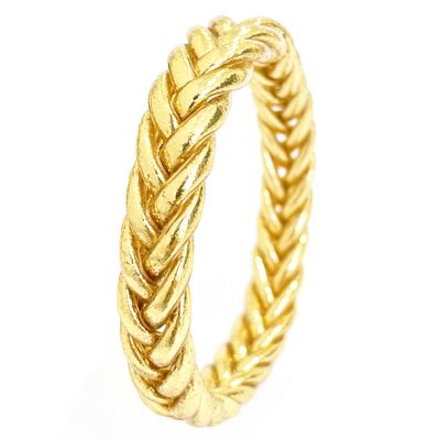 Certified Buddhist Bracelet made in Thailand with Mantra - Braided Model - GOLD