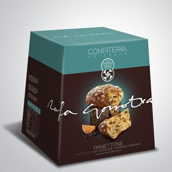 Panettone, pépites de chocolat et orange confite 1