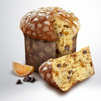 Panettone, pépites de chocolat et orange confite 2