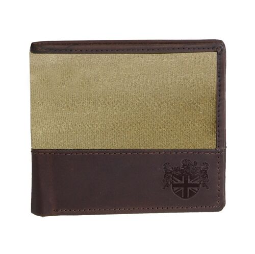 The Navigator Camel Waxed Canvas Wallet