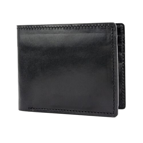 High Shine Black Leather Wallet