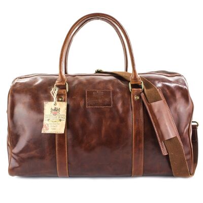 Die Reisetasche aus braunem Leder von Oakham