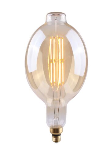 PACK 12 AMPOULE LED DECORATIF BT180 GOLD E27 8W 500LM 2100K 2