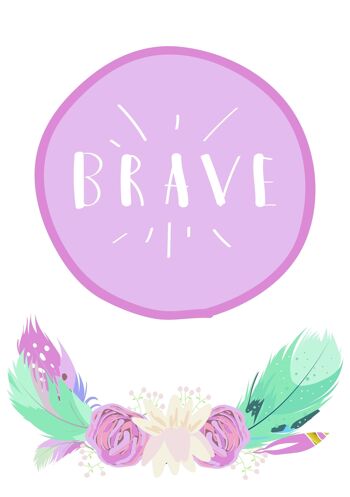 Affiche | Bohème | Brave Pink | A3 2